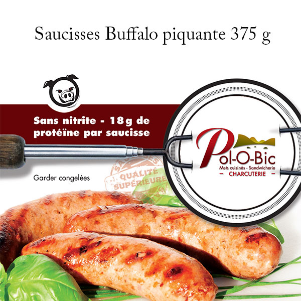 Saucisses « Buffalo piquante » - Pol-O-Bic - Mets cuisinés